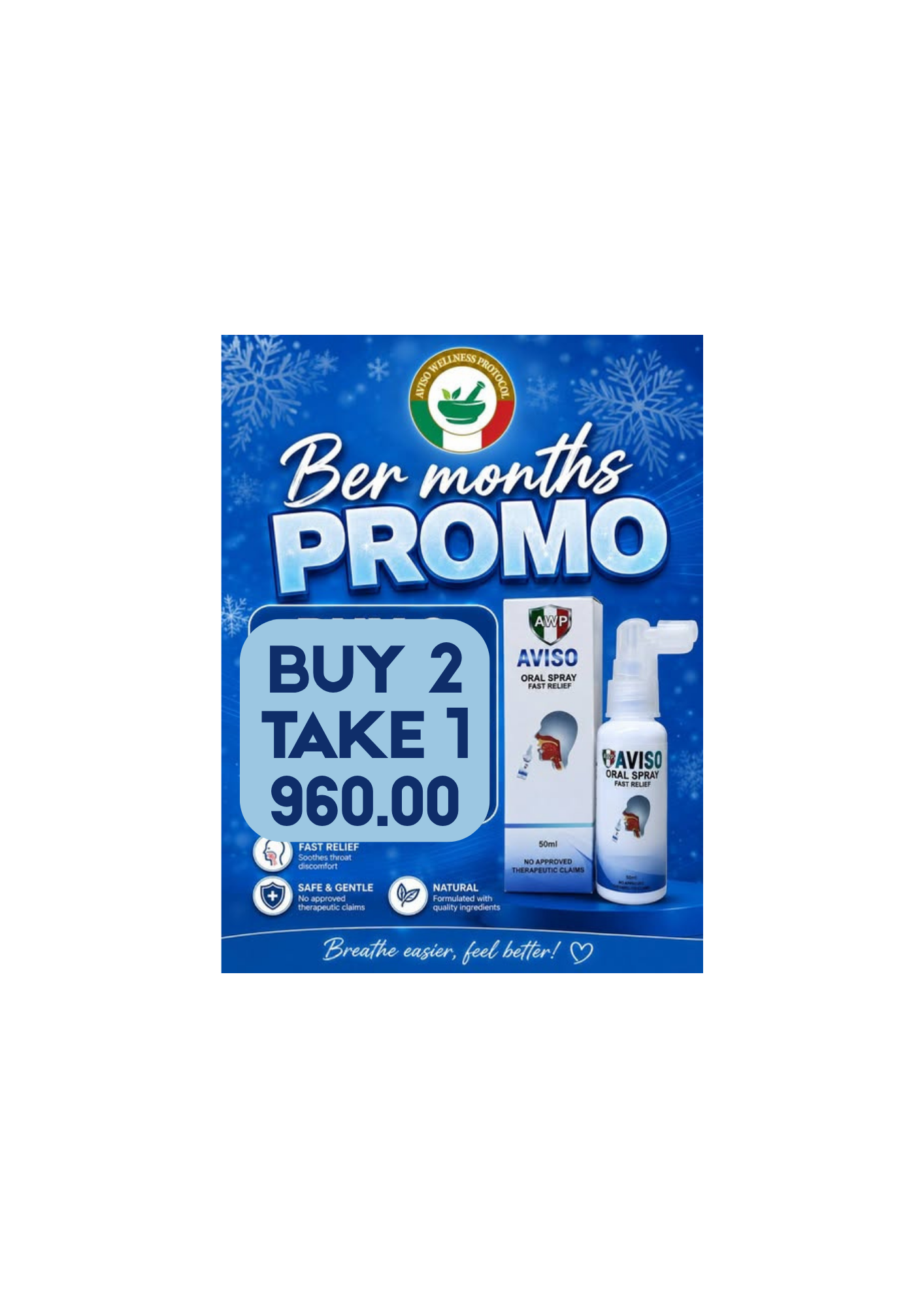 AVISO ORAL SPRAY ( BUY 2 TAKE 1 )