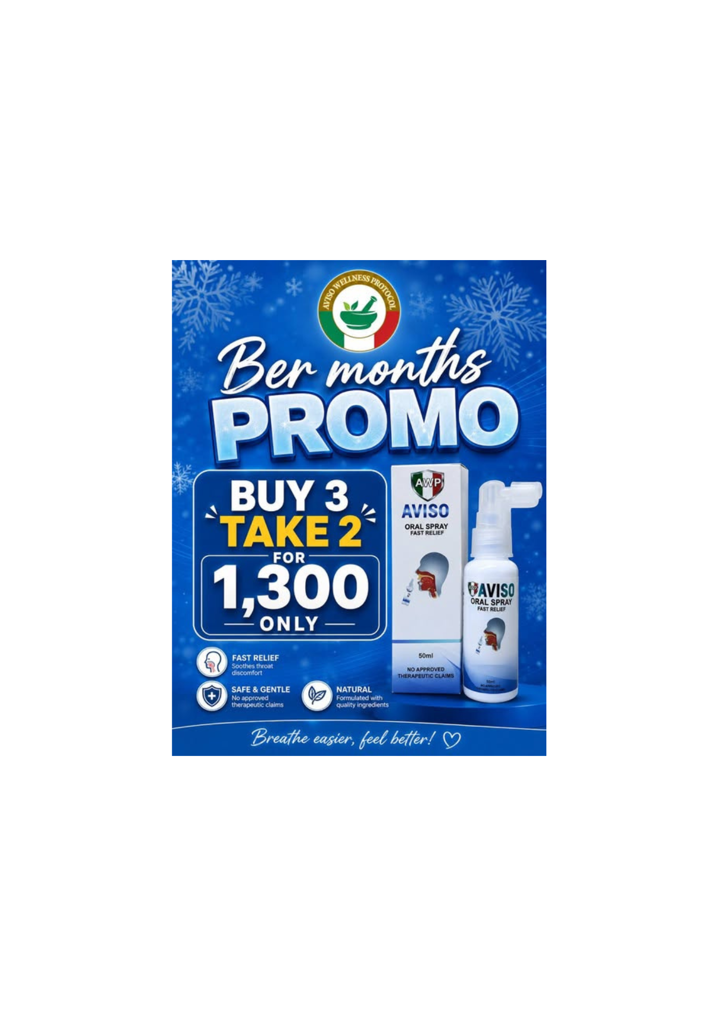 AVISO ORAL SPRAY ( BUY 3 TAKE 2 )